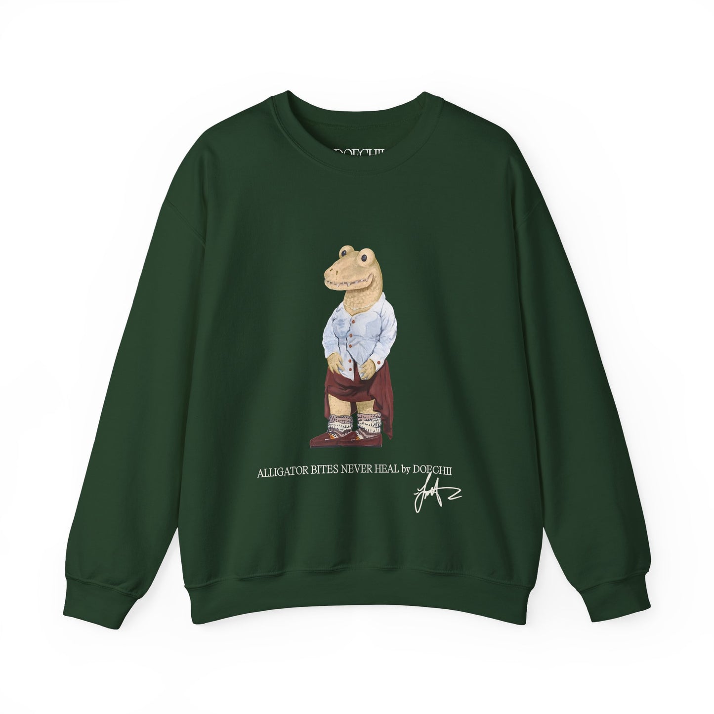 Doechii Tour Merch - Alpine Green Alligator Crewneck